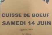 Repas cuisse de bœuf le 14 juin 2025