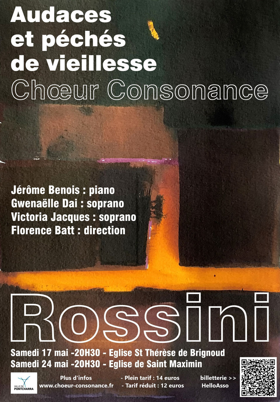 Concert de Chœur Consonance en l’église de Saint-Maximin : ROSSINI « Audaces et péchés de vieillesse »